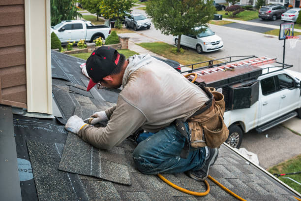 Professional Roofing technician working in Moseley, VA